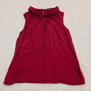 Elegant Red Sleeveless Top